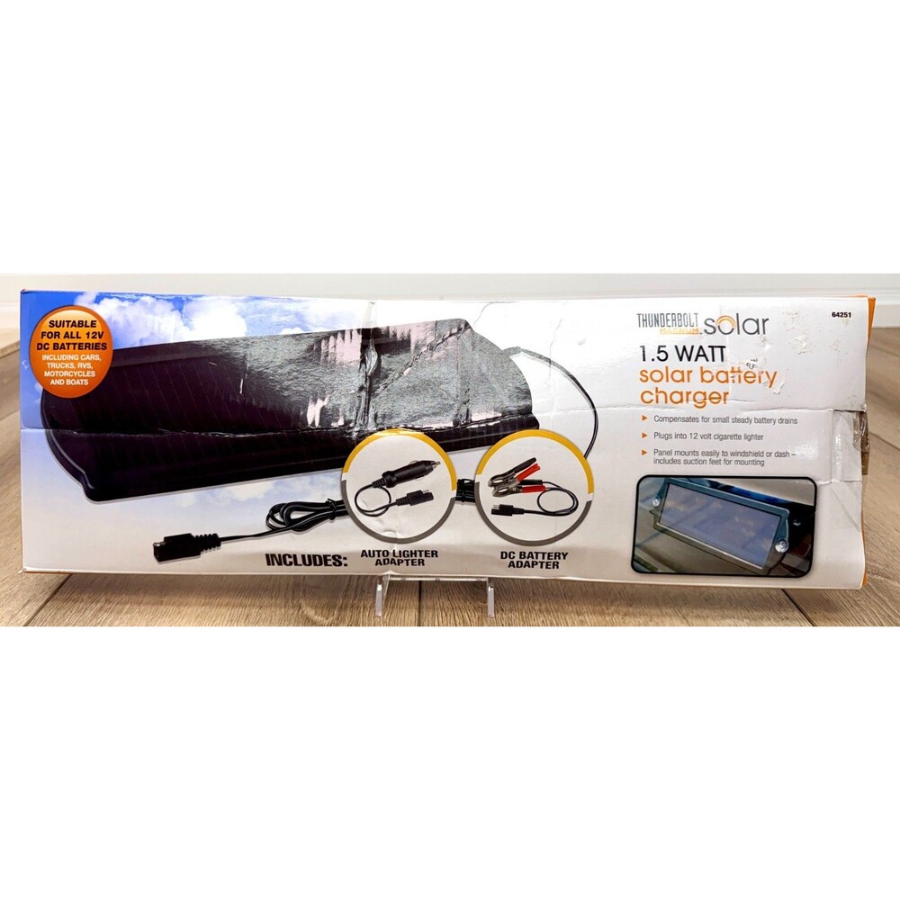 Thunderbolt Magnum Solar 1.5 Watt Solar  Trickle Charger w/ Solar Controller